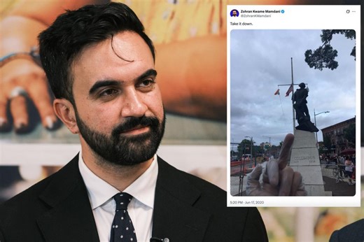 Mamdani stokes Italian American outrage after resurfaced tweet shows socialist giving the finger to Christopher Columbus statue: ‘Take it down’