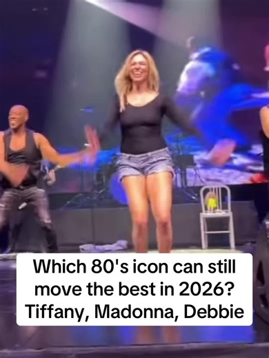 3 way 80's female icon DANCE OFF. Who can still move the best in 2026? #madonna #tiffany #debbiegibson