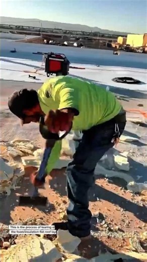 Foam Roof Tear-Off Process | Flat Roof Insulation Removal for Commercial Buildings
