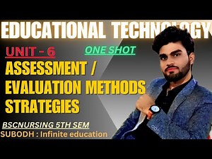 UNIT - 6 ASSESSMENT EVALUATION METHODS STRATEGIES ONE SHOT EDUCATIONAL TECHNOLOGY BSCNURSING 5TH SEM