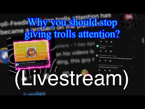 Why Troll-feeding Movement can’t be on the platform (Livestream)