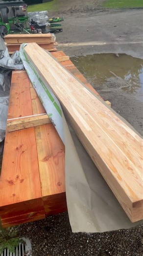 Glue lam beams are impressive! Bob da builder