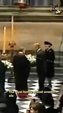 Queen and The Royal Family at Princess Diana's Funeral