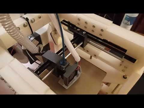 3D printed H-Bot printer overview (The 100 Mod)