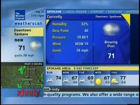 TWC Weatherscan- Spokane, WA- Sep. 25, 2011- 2:15PM PDT