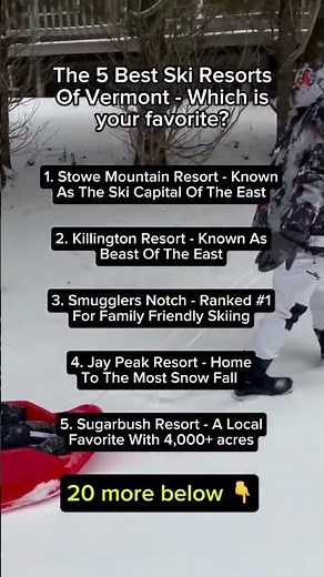 Vermont has SO many incredible ski resorts… which one is your favorite? 🎿❄️ Everyone talks about