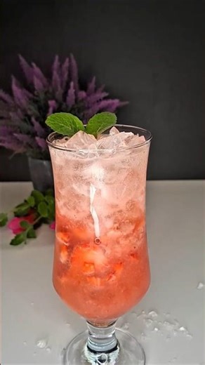 Strawberry Sparkle Drink 🍓✨ | Refreshing Summer Mocktail