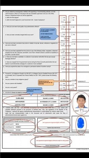 How to Properly Fill out the CSC PDS rev 2025 for BFP Applicants 👌🏽✨