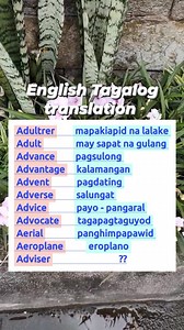 18K views · 119 reactions | #education #TagalogEnglish #vocabulary #learning #educational #English #basicenglish #basic #filipino #englishteacher | Learning Tagalog English Translation | Facebook