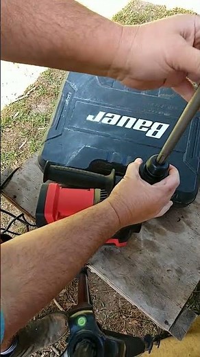 SDS drill accessories inserting into drill chuck