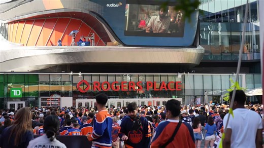 Behind the scenes of NHL final in Edmonton arena, fan zone