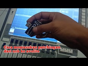 How to insert patching, from USB to Avolite Tiger Touch or Quart