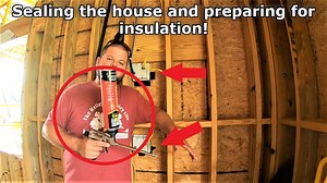 I try out the Great Stuff Pro foam gun and start sealing up any air leaks in the house now that inspection is done. Foam gun https://amzn.to/3mlwJkB Gaps and cracks fire block foam https://amzn.to/2ZC9p9S Window and door foam https://amzn.to/2XTILZj Cleaner https://amzn.to/3BicdWs Foam construction adhesive https://amzn.to/3BuEB84 Our merchandise, thank you for the support https://www.bonfire.com/the-kelleys-merch/ The thinker tinkerer shirt https://www.bonfire.com/the-kelleys-county-life-tinker