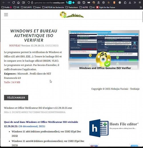 #Windows and Office Genuine ISO Verifier v 12.29.50.25