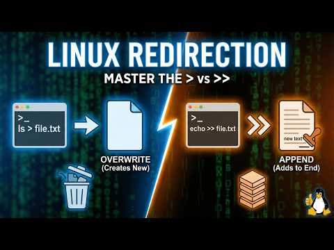 Linux Redirection Explained: Overwrite vs Append