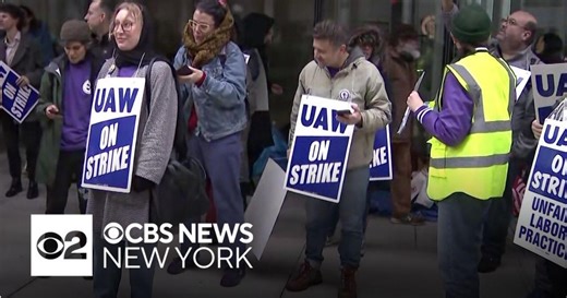 NYU students join faculty on strike, saying they are "willing to stand for what's right"