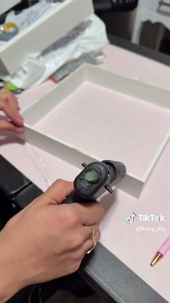 My favorite showdow box I’ve ever made! 🥺💖 #babygirl #babycasting #babytok #diy #shadowbox