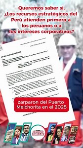 ¿los recursos estratégicos del Perú atienden primero a los peruanos o a los intereses corporativos?