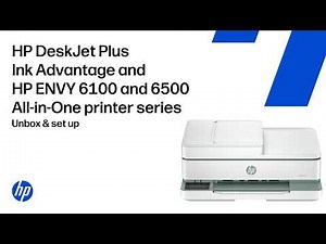 How to unbox & set up | HP ENVY 6100/6500 & HP DeskJet Plus 6100/6500 printers