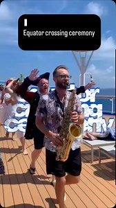 Crossing the Equator for the first time isn’t just a line on the map… it’s a ceremony you never forget. On cruise ships, there’s a legendary tradition for “pollywogs” — first-time equator crossers. You must kiss a fish… and then survive a shower of desserts on the open deck in front of everyone. Welcome to the Equator Crossing Ceremony at sea. Messy. Loud. Hilarious. And 100% unforgettable. This is ship life you don’t see in travel brochures. #equatorcrossing #cruiseshiplife #cruisetraditions #c