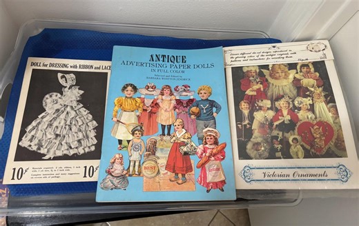 New Old Stock Antique Advertising Paper Dolls Full Color, 1980s by Barbara Whitton Jendrick, Vintage New Victorian Cut Out Ornaments - Etsy