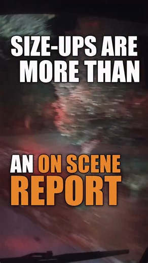 Size-up is more than just what you say on the radio when you arrive. 🎙️🔥 A lot of people refer to the initial radio transmission as “the size-up.” To me — no. That’s the ON-SCENE REPORT. 👉🏼 Size-up is an ongoing series of actions and observations made by multiple members throughout the entire incident. The objective of the entire size-up is to truly understand what we’re dealing with, so we can select the best actions to address the problem in front of us. In the Aggressive Command system, w