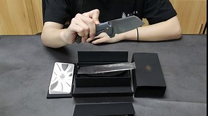 Kizer Cutlery Pocket Knives Flipper Knife Frame Lock Titanium Handles Tactical EDC Folding Knife, Sheepdog C01C Ki4488A