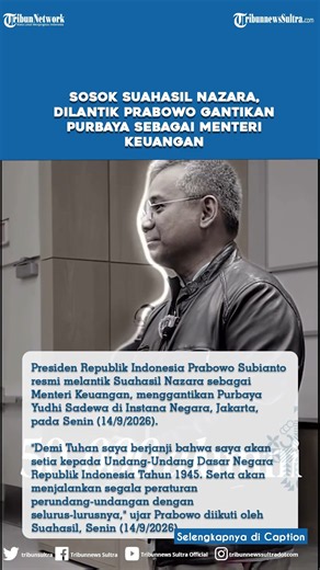 The Profile of Suahasil Nazara, Appointed by Prabowo to Replace Purbaya as Minister of Finance