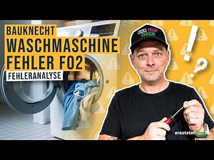 Bauknecht Waschmaschine Fehler F02: Wasserschaden beheben!