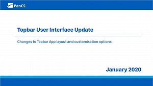 Topbar interface refresh