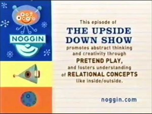 Noggin the upside down show curriculum board