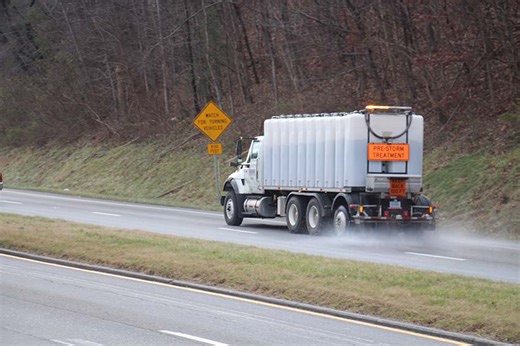 Virginia Department of Transportation pre-treats roads ahead of winter storm