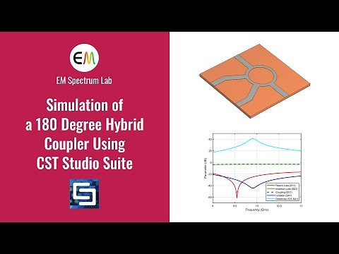 CST Tutorial - Simulation of a 180 Degree Hybrid (Rat-Race) Coupler