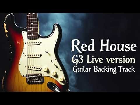 Red House G3 Live version Guitar Backing Track | Slow Blues Jam In B