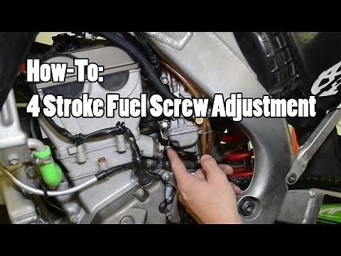 How-To: 4 Stroke MX Fuel Screw Adjustment YZF CRF KXF RMZ FCR Part 2 of 2