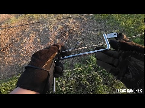 How to Use Jake's Wire Tighteners - Barbed Wire Fence Repair