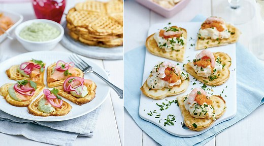 Matiga våfflor med goda toppings – både till vardags och till fest