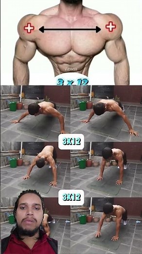 Pushpa Variations for Wider Shoulders 💪\\No Equipment Workout