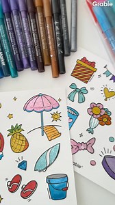  Shine in every stroke!  The Grabie 24 Glitter Acrylic Markers deliver bold color and brilliant sparkle—perfect for precise, eye-catching creations! ✨️ | Grabie | Facebook