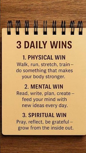Win Your Day in 3 Steps