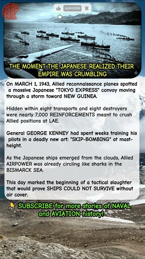 The Convoy Trap: The Battle of the Bismarck Sea Begins 1943 | #shorts #history #wwii #navalwarfare