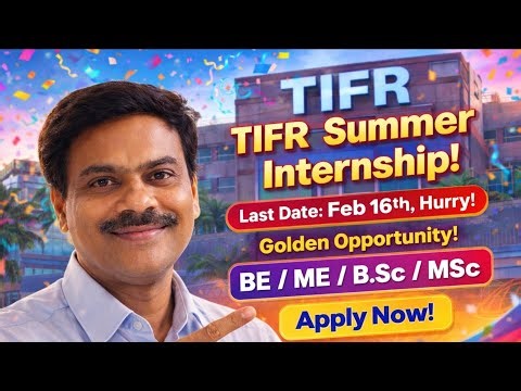 Last Date 16 th Feb - TIFR Summer internship- Pl circulate - NCRA - BE/B Sc/ME/MSc