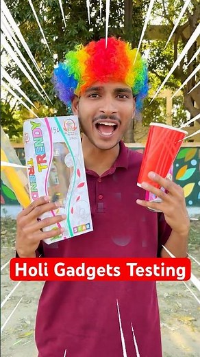 4 Majedar Holi Gadgets Testing #holi #shorts