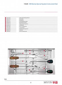 [Hot Item] M9 Series Spinal System Surgical Instrument Set_2, Spine Instrument
