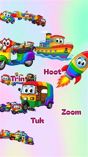 ​🏎️ Vroom Vroom! Vehicle Sounds Song for Kids | Nursery Rhymes 🚗💨