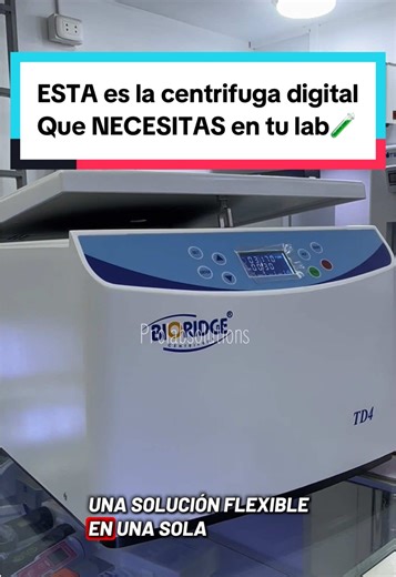 Centrífuga TD4: Eficiencia en Laboratorios Medianos