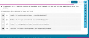 The population of mice in a local forest ecosystem has recently... | Filo