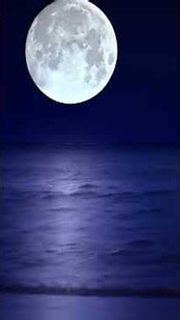 Full moon reflecting on water for sleep #asmr #relaxation #sleepsounds