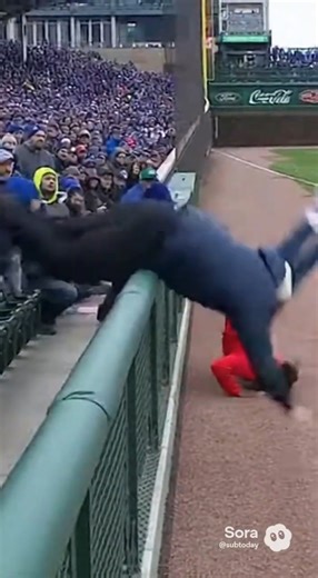 TWO Fans Fall Onto the Field During Shortstop’s Throw 😭💀