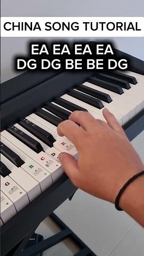 China Song RETURN LEGEND Tutorial #piano #easy #china #pianotutorial